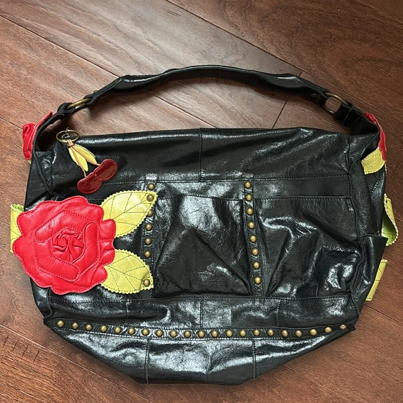 Beverly Feldman Handbags - Beverly Feldman Leather Hobo Bag